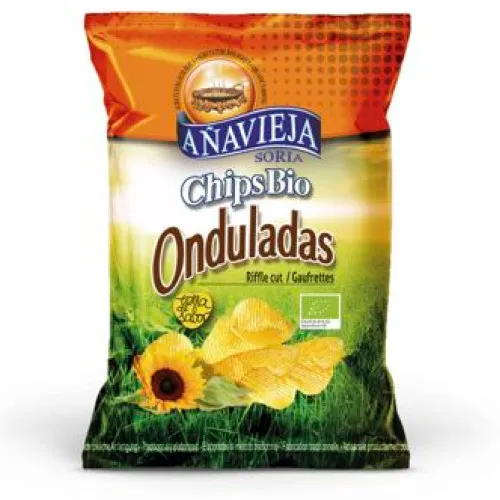 Patatas chips aceite girasol bio 125gr añavieja